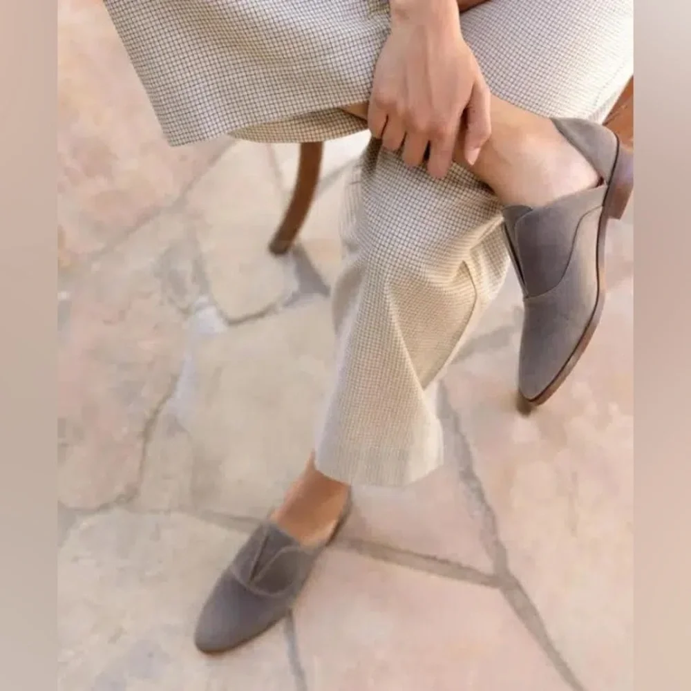 Nisolo x‎ Anthropologie gray oxfords EUC in box